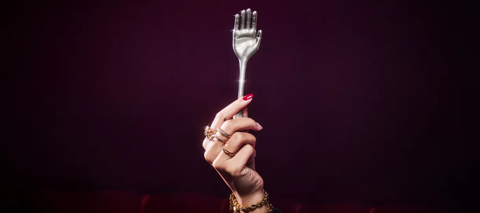 KFC gifts fans custom silver forks to eat rice bowls in style